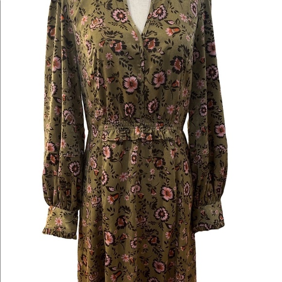 Current Air Green and Pink Floral Dress - Picture 5 of 7